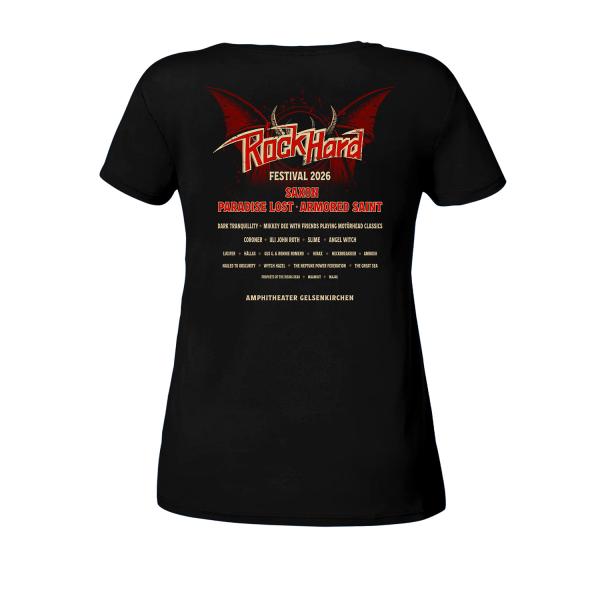 Rock Hard Festival 2026 - Girlie Shirt Main Fledermaus
